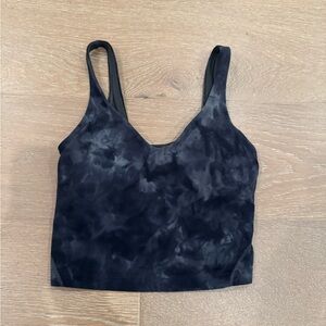 Lululemon Athletica Black Tie-Dye Align Tank